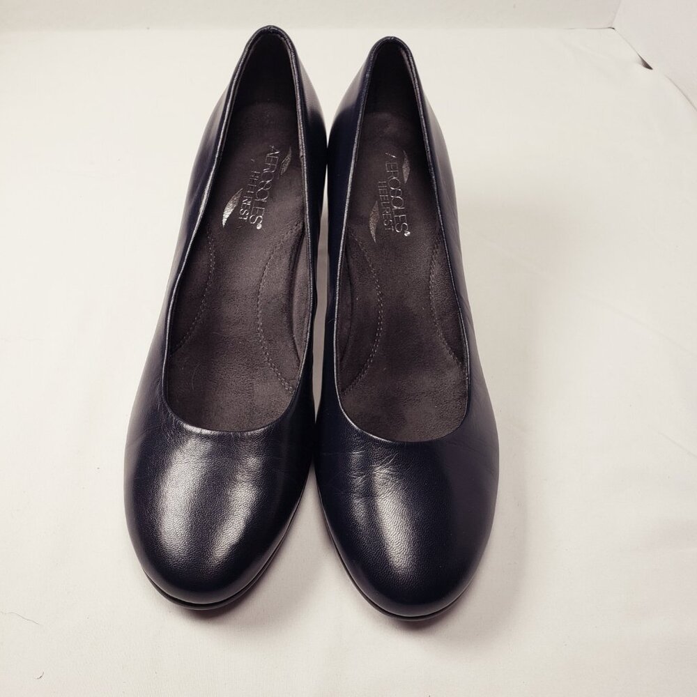 AEROSOLES Women's Navy Blue Heels - Picture 2 of 14